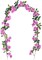 2 Pcs Artificial Flowers Garland for Outdoors Purple Faux Gardenia Garland